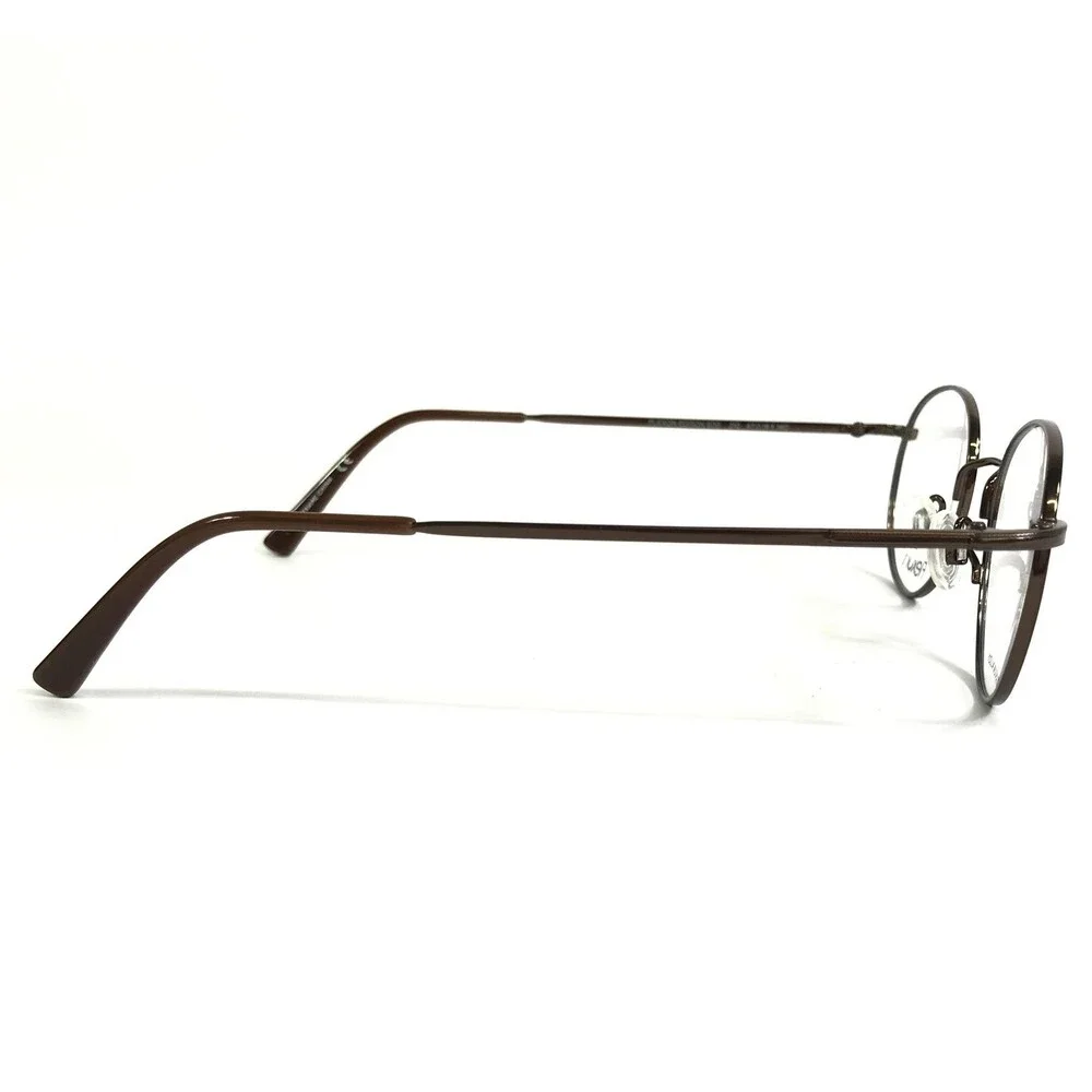 Flexon Eyeglasses Frames EDISON 600 210 Dark Copper Brown Round 47-19-140